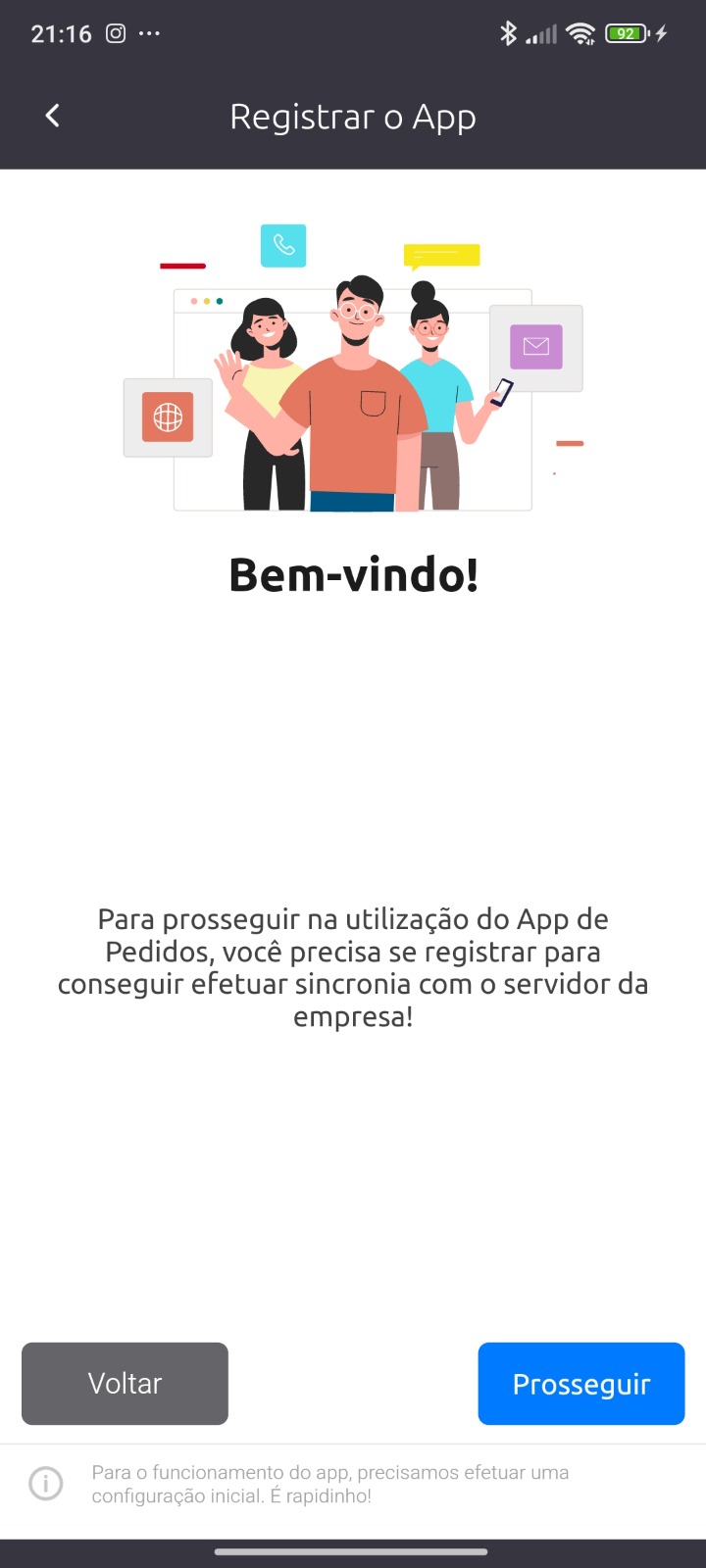 SIAAC no celular — tela 1 do aplicativo mobile