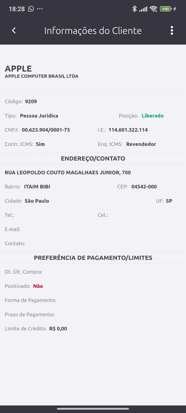 SIAAC no celular — tela 4 do aplicativo mobile