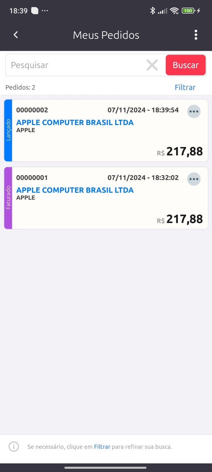 SIAAC no celular — tela 11 do aplicativo mobile