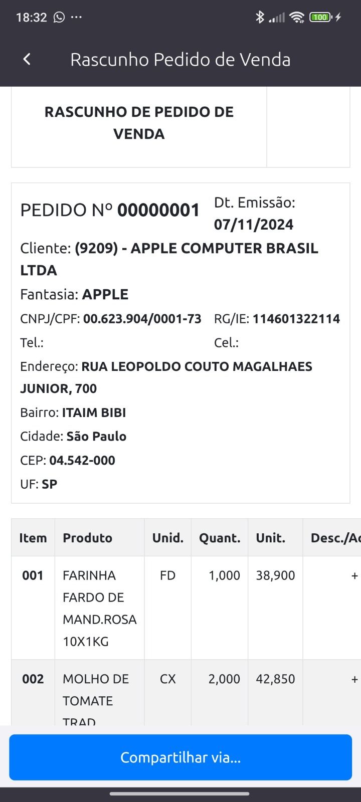 SIAAC no celular — tela 12 do aplicativo mobile