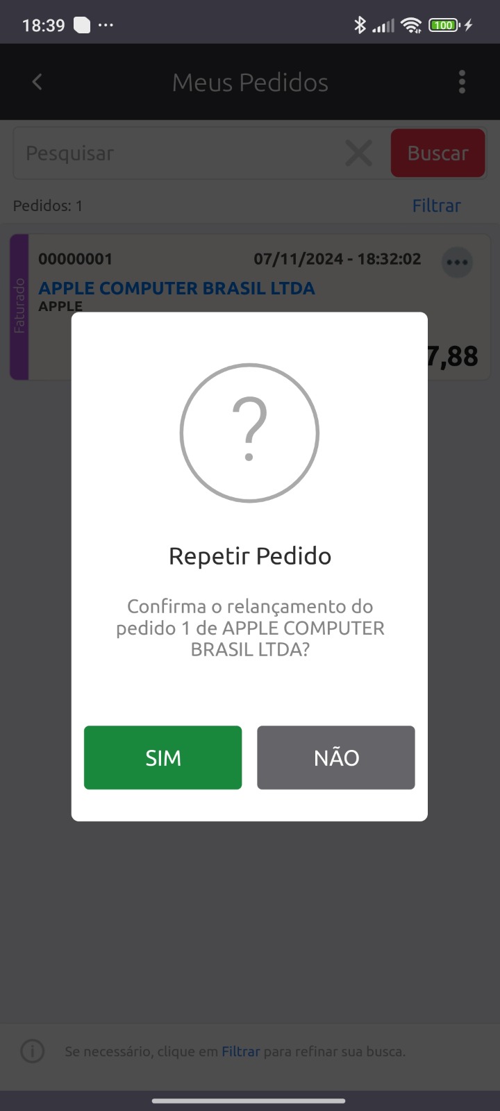SIAAC no celular — tela 13 do aplicativo mobile